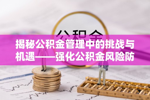 泸定揭秘公积金管理中的挑战与机遇——强化公积金风险防控的多维策略