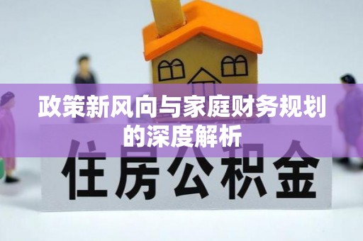 泸定政策新风向与家庭财务规划的深度解析