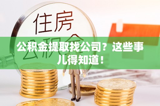泸定公积金提取找公司？这些事儿得知道！
