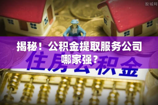 泸定揭秘！公积金提取服务公司哪家强？