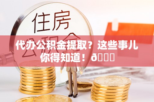 泸定代办公积金提取？这些事儿你得知道！😎