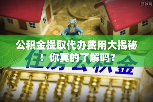 泸定公积金提取代办费用大揭秘！你真的了解吗？