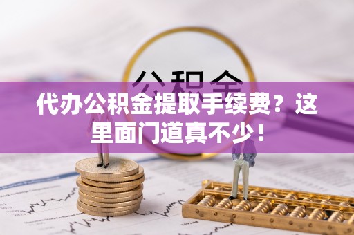 泸定代办公积金提取手续费？这里面门道真不少！