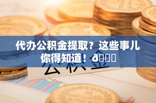 泸定代办公积金提取？这些事儿你得知道！😎