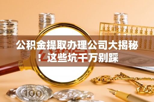 泸定公积金提取办理公司大揭秘！这些坑千万别踩