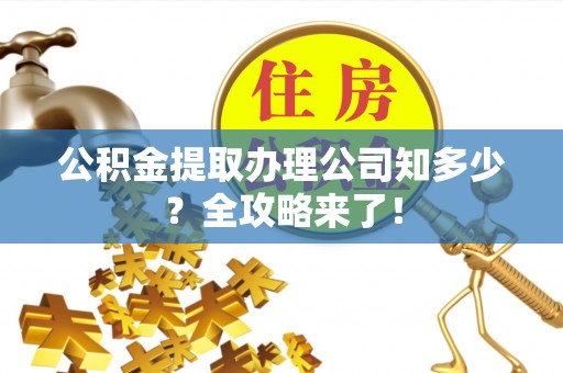 泸定公积金提取办理公司知多少？全攻略来了！