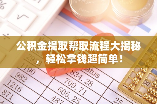 泸定公积金提取帮取流程大揭秘，轻松拿钱超简单！